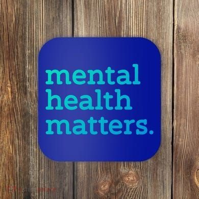 Tal Health Matters Minimalist Empathy Quote Gift Coaster