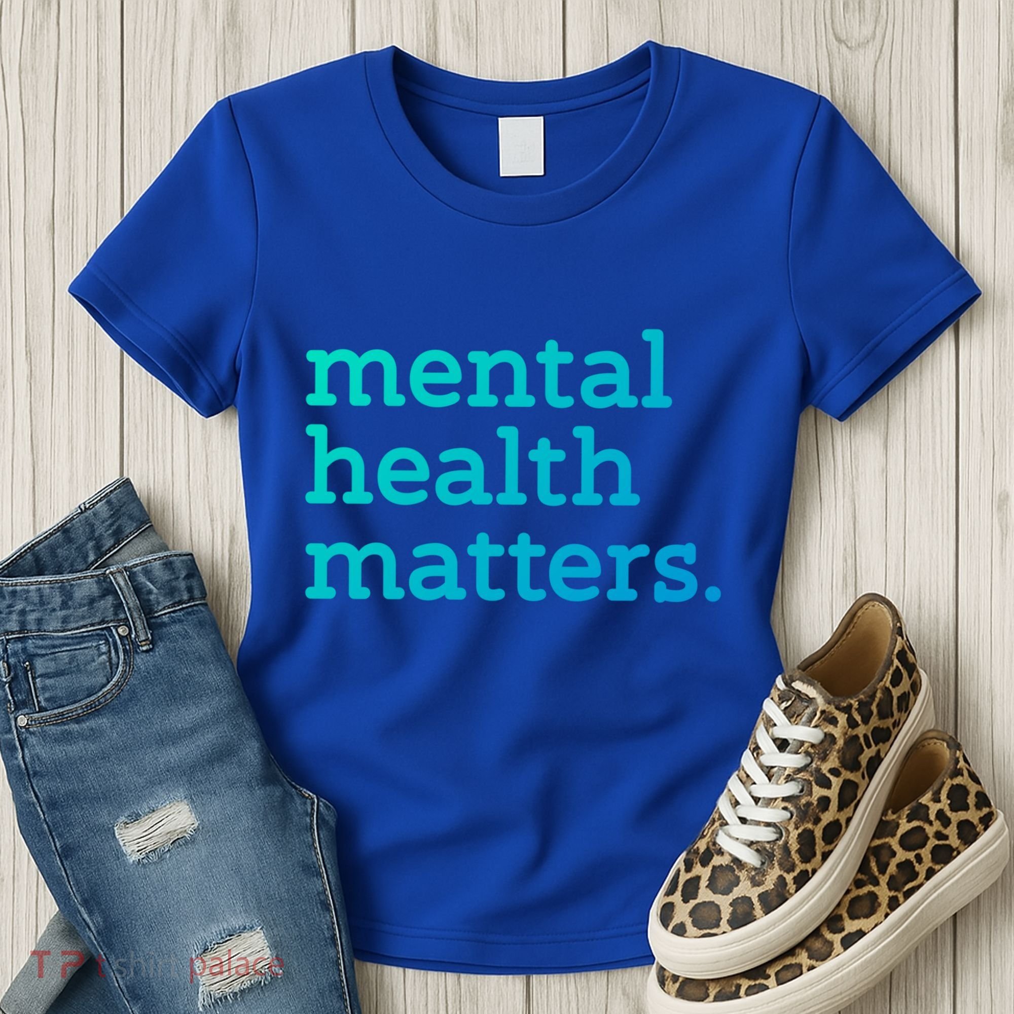 Tal Health Matters Minimalist Empathy Quote Gift Women's T-Shirt