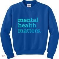 Tal Health Matters Minimalist Empathy Quote Gift Kids Sweatshirt thumb 0