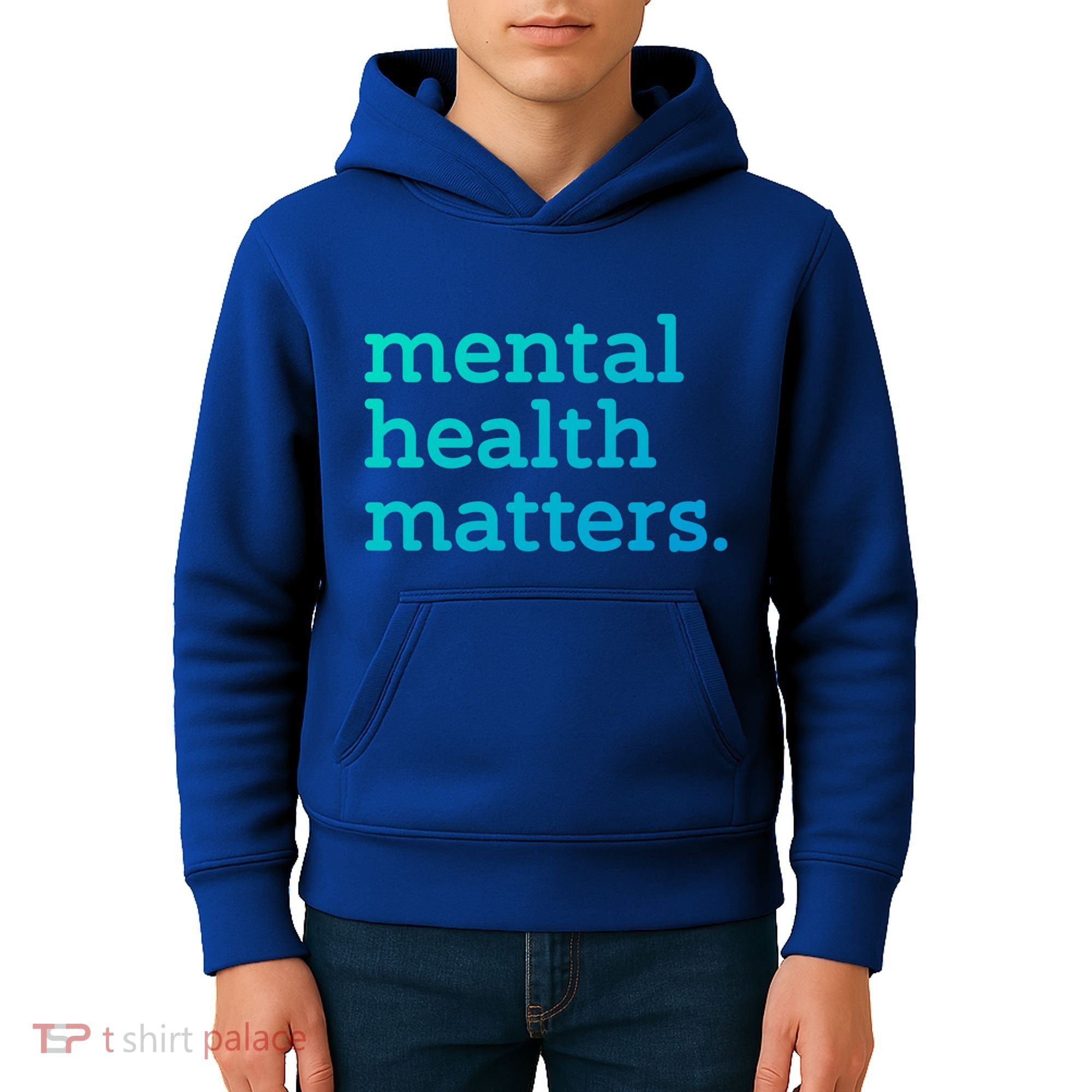 Tal Health Matters Minimalist Empathy Quote Gift Kids Hoodie