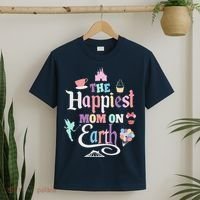 The Happiest Mom On Earth World Family Trip Vacation T-Shirt thumb 2