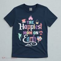 The Happiest Mom On Earth World Family Trip Vacation T-Shirt thumb 5