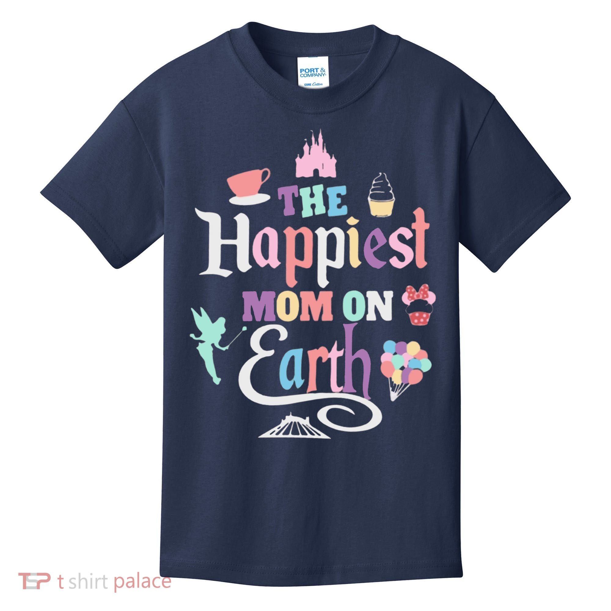 The Happiest Mom On Earth World Family Trip Vacation Kids T-Shirt