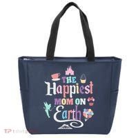 The Happiest Mom On Earth World Family Trip Vacation Tote Bag thumb 0