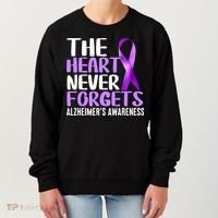 The Heart Never Forgets Alzheimer´s Awareness Women's Sweatshirt thumb 0