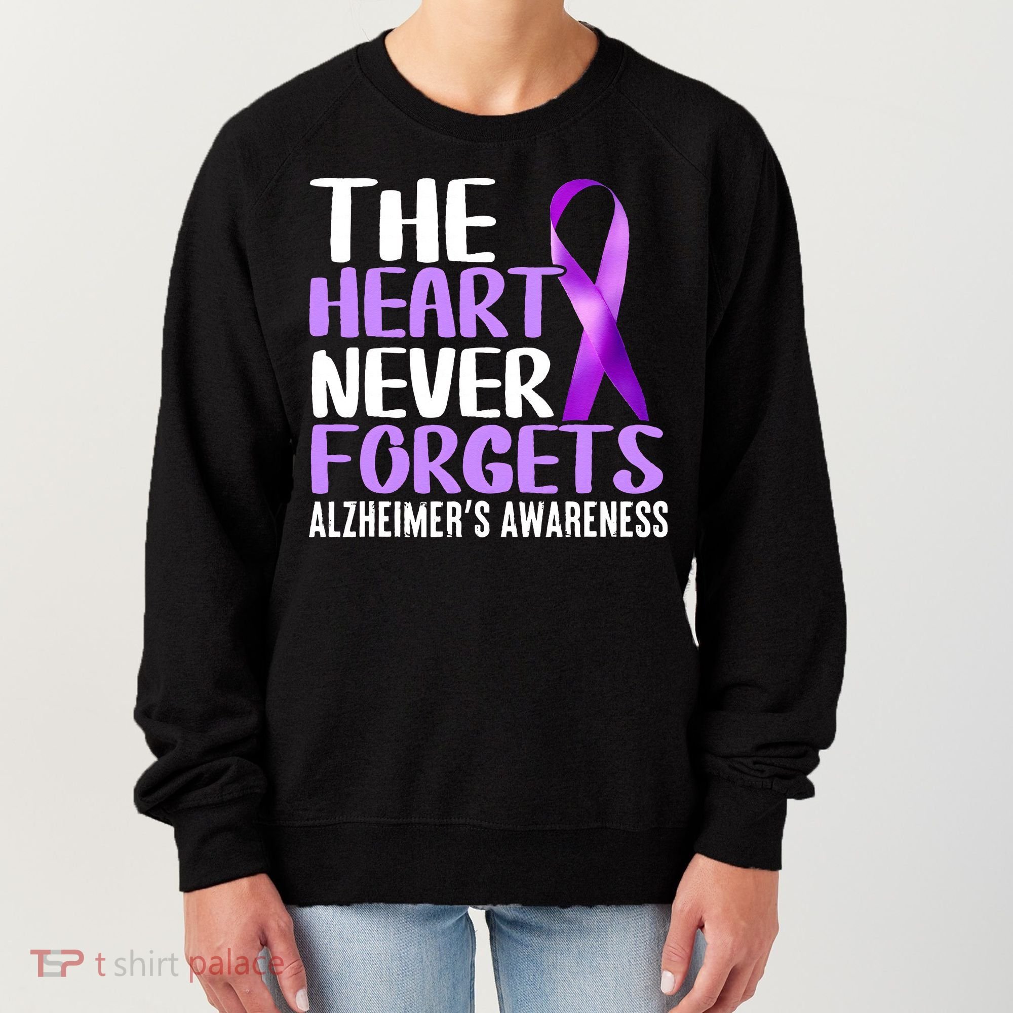 The Heart Never Forgets Alzheimer´s Awareness Women's Sweatshirt
