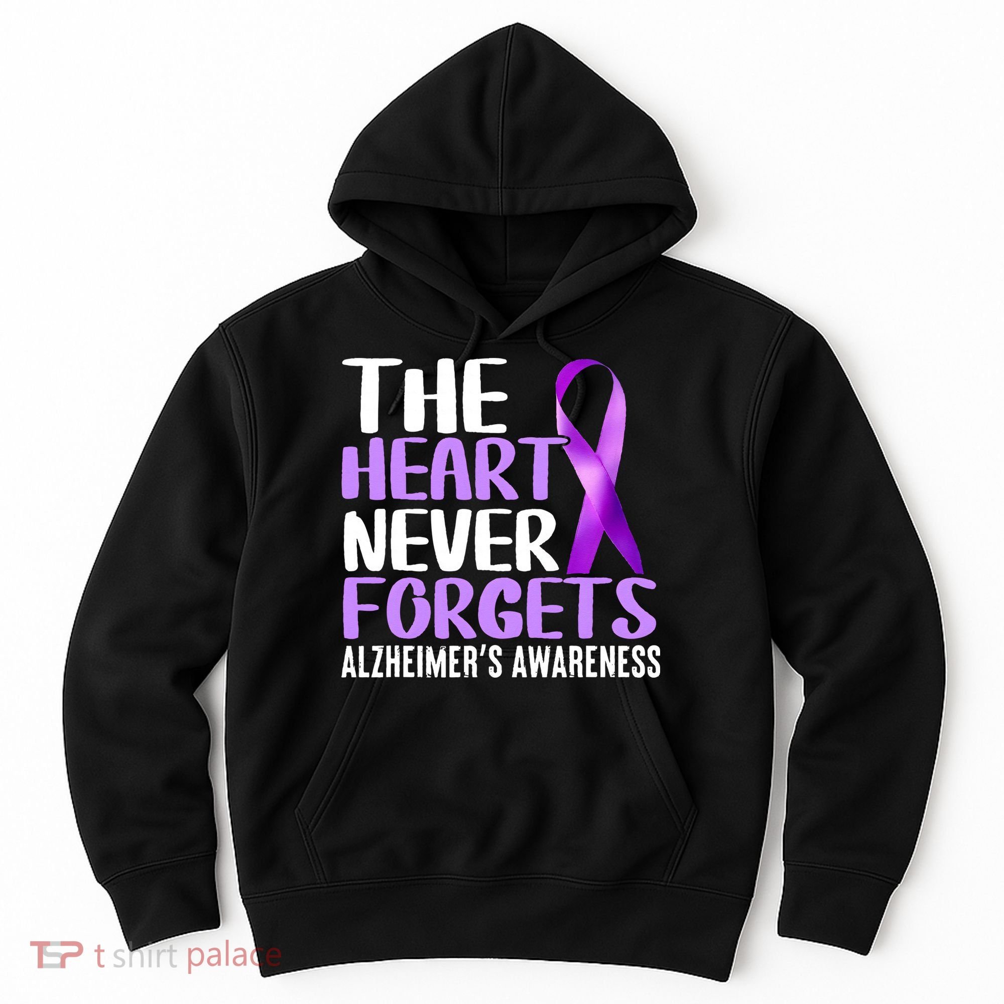 The Heart Never Forgets Alzheimer´s Awareness Hoodie