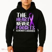 The Heart Never Forgets Alzheimer´s Awareness Hoodie thumb 2