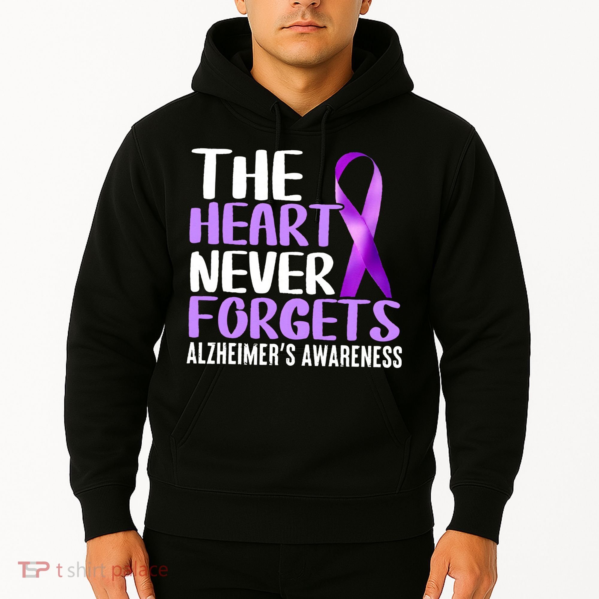 The Heart Never Forgets Alzheimer´s Awareness Hoodie