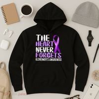 The Heart Never Forgets Alzheimer´s Awareness Hoodie thumb 3