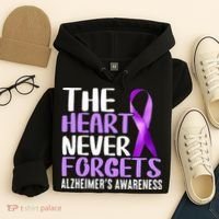 The Heart Never Forgets Alzheimer´s Awareness Hoodie thumb 4