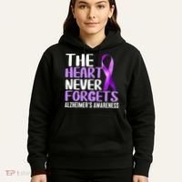 The Heart Never Forgets Alzheimer´s Awareness Hoodie thumb 5