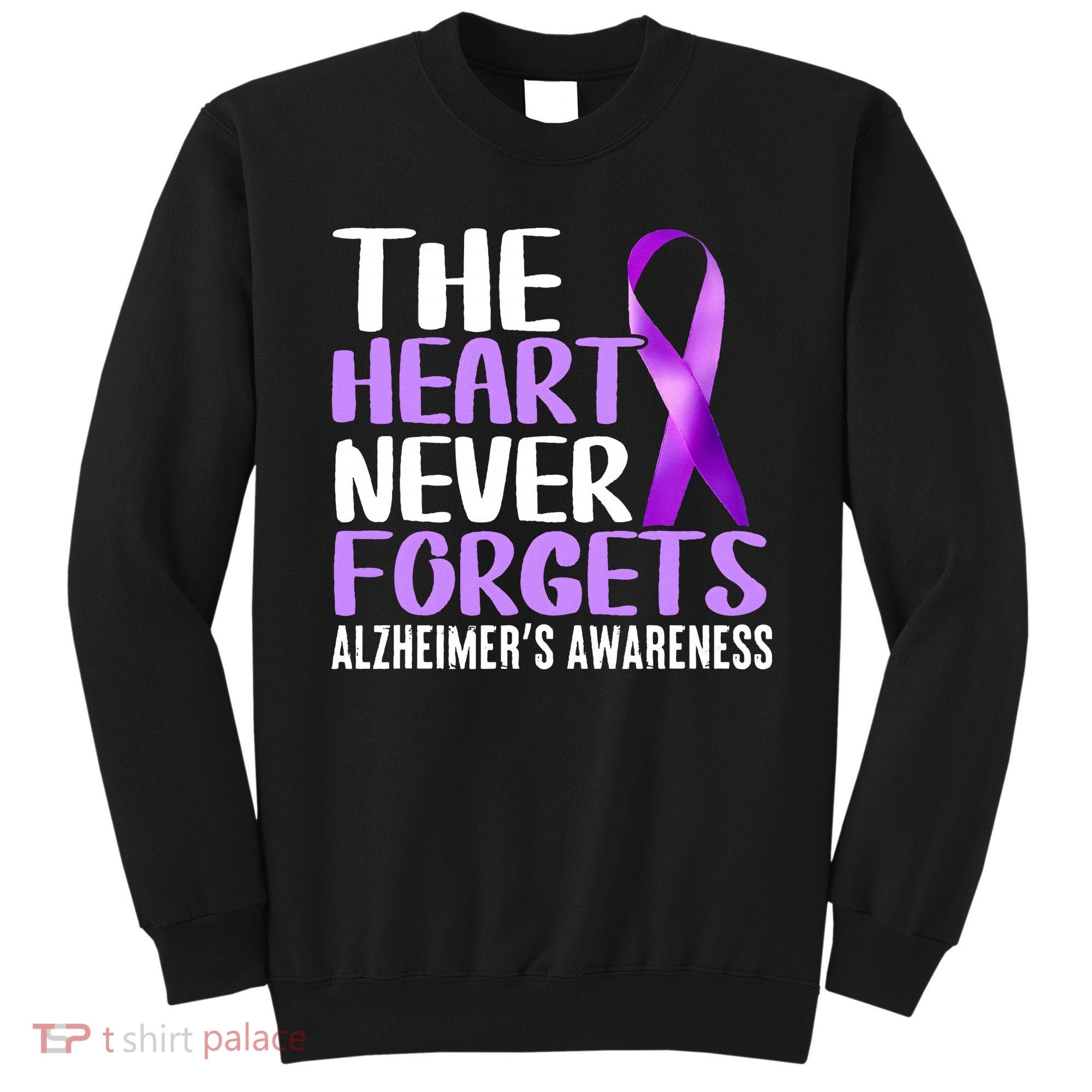 The Heart Never Forgets Alzheimer´s Awareness Sweatshirt