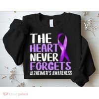 The Heart Never Forgets Alzheimer´s Awareness Sweatshirt thumb 2