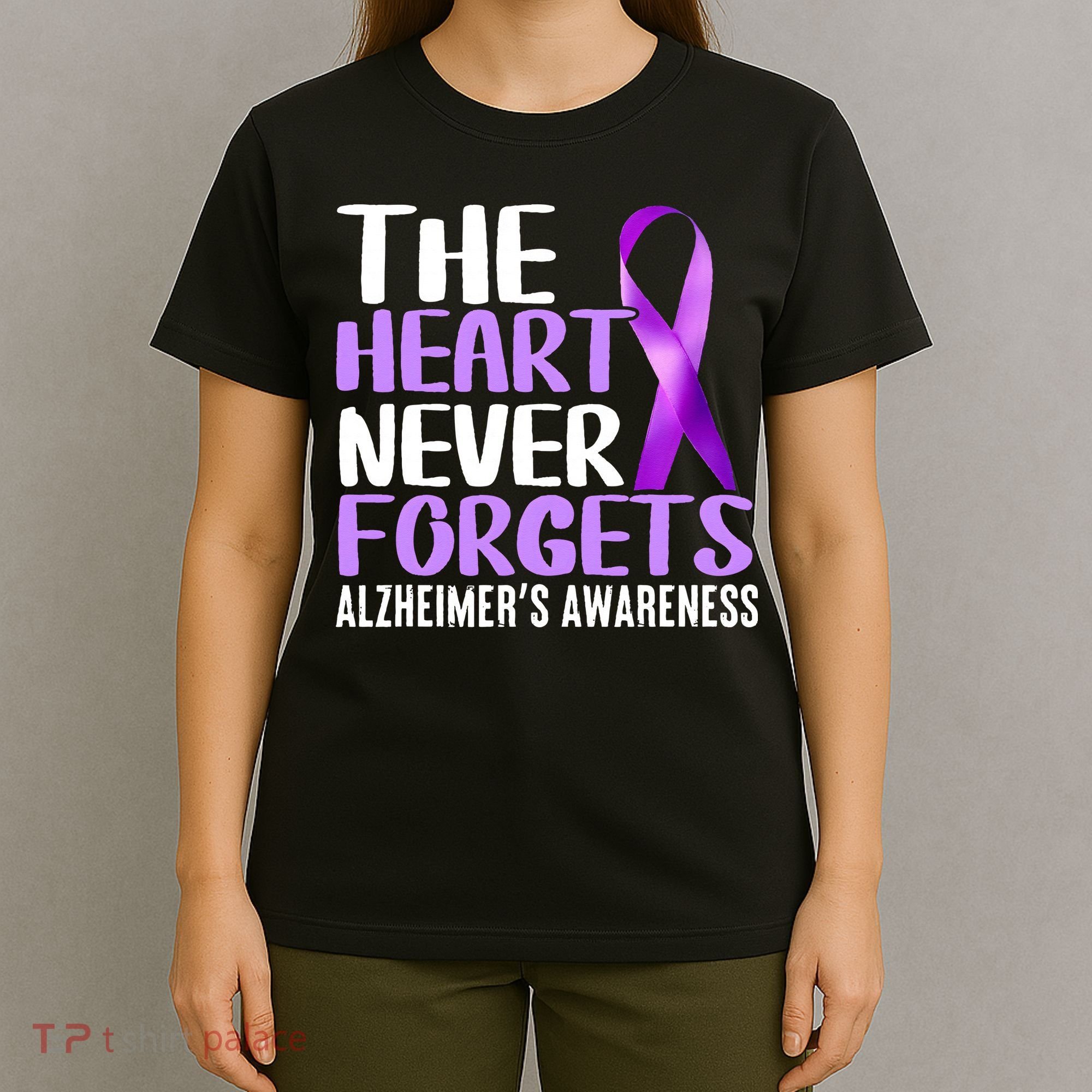 The Heart Never Forgets Alzheimer´s Awareness T-Shirt