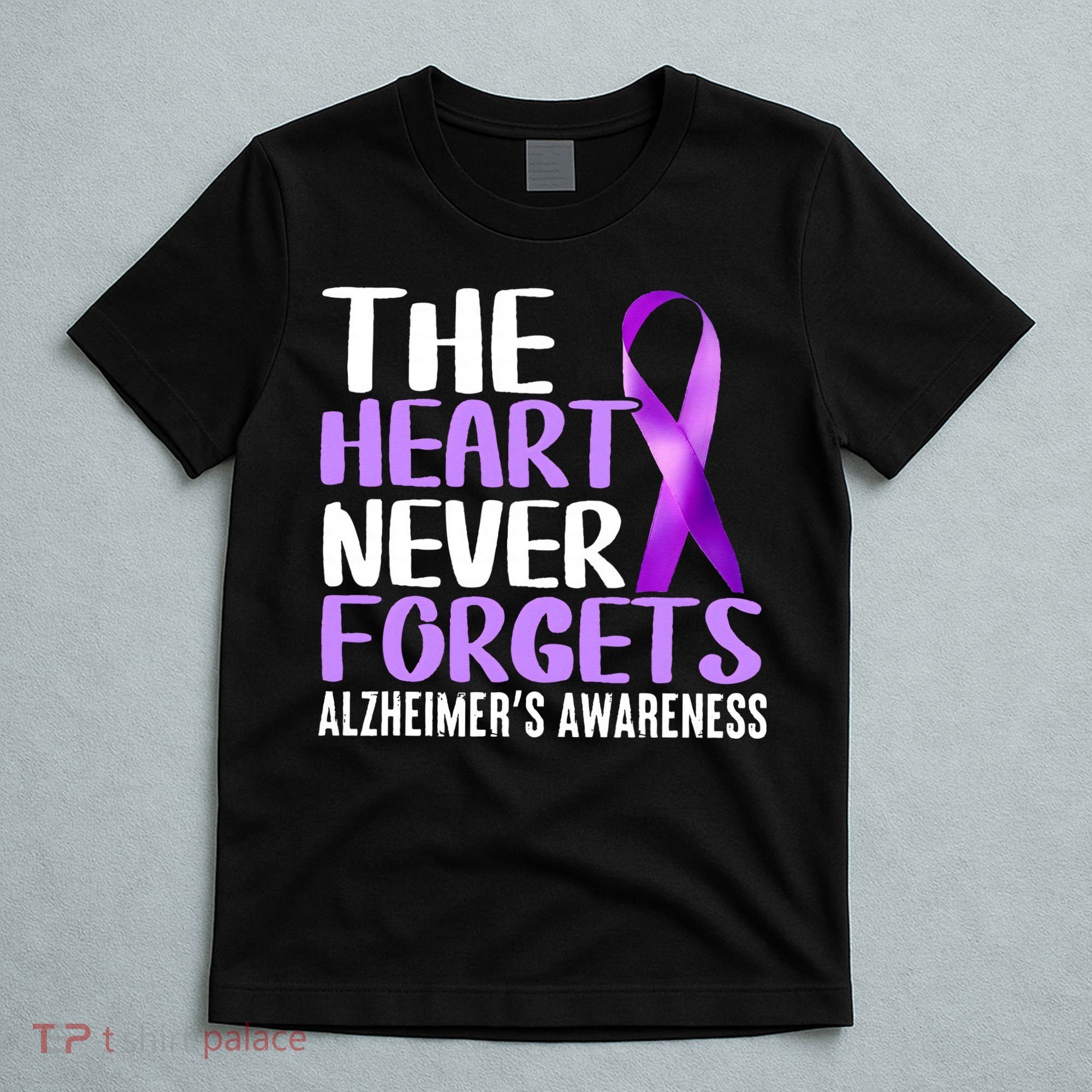 The Heart Never Forgets Alzheimer´s Awareness T-Shirt