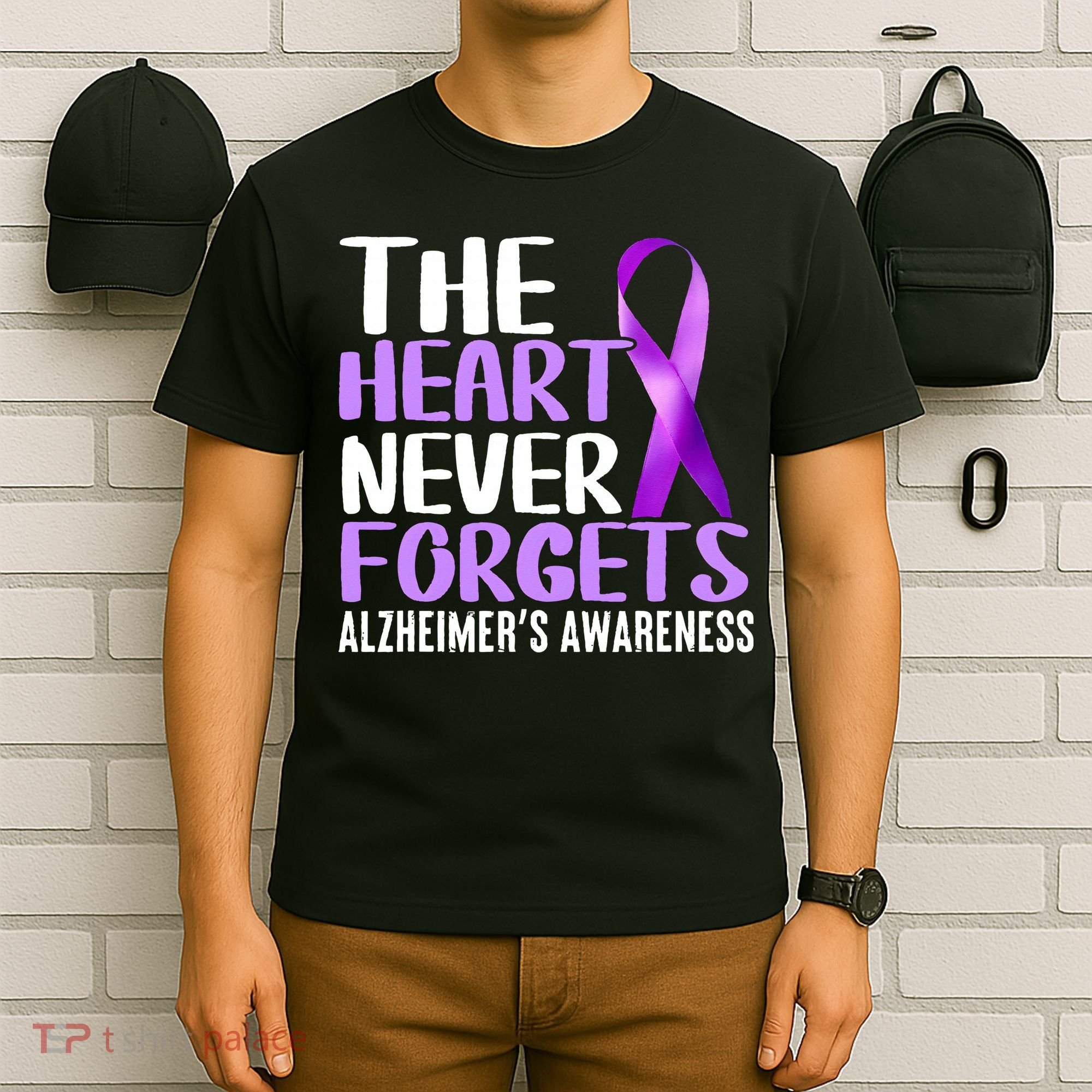 The Heart Never Forgets Alzheimer´s Awareness T-Shirt