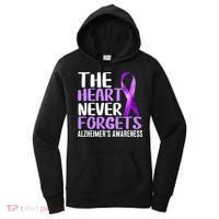 The Heart Never Forgets Alzheimer´s Awareness Women's Hoodie thumb 0