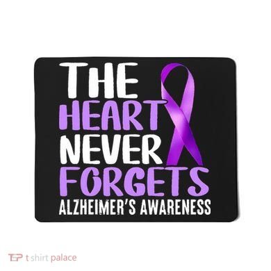 The Heart Never Forgets Alzheimer´s Awareness Mousepad
