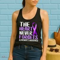 The Heart Never Forgets Alzheimer´s Awareness Women's Tank Top thumb 2