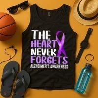 The Heart Never Forgets Alzheimer´s Awareness Tank Top thumb 4