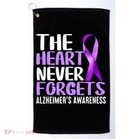 The Heart Never Forgets Alzheimer´s Awareness Golf Towel thumb 0