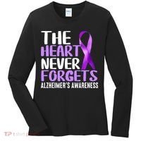 The Heart Never Forgets Alzheimer´s Awareness Women's Long Sleeve Shirt thumb 0