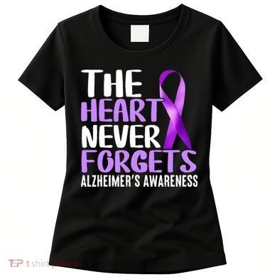 The Heart Never Forgets Alzheimer´s Awareness Women's T-Shirt