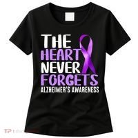 The Heart Never Forgets Alzheimer´s Awareness Women's T-Shirt thumb 0