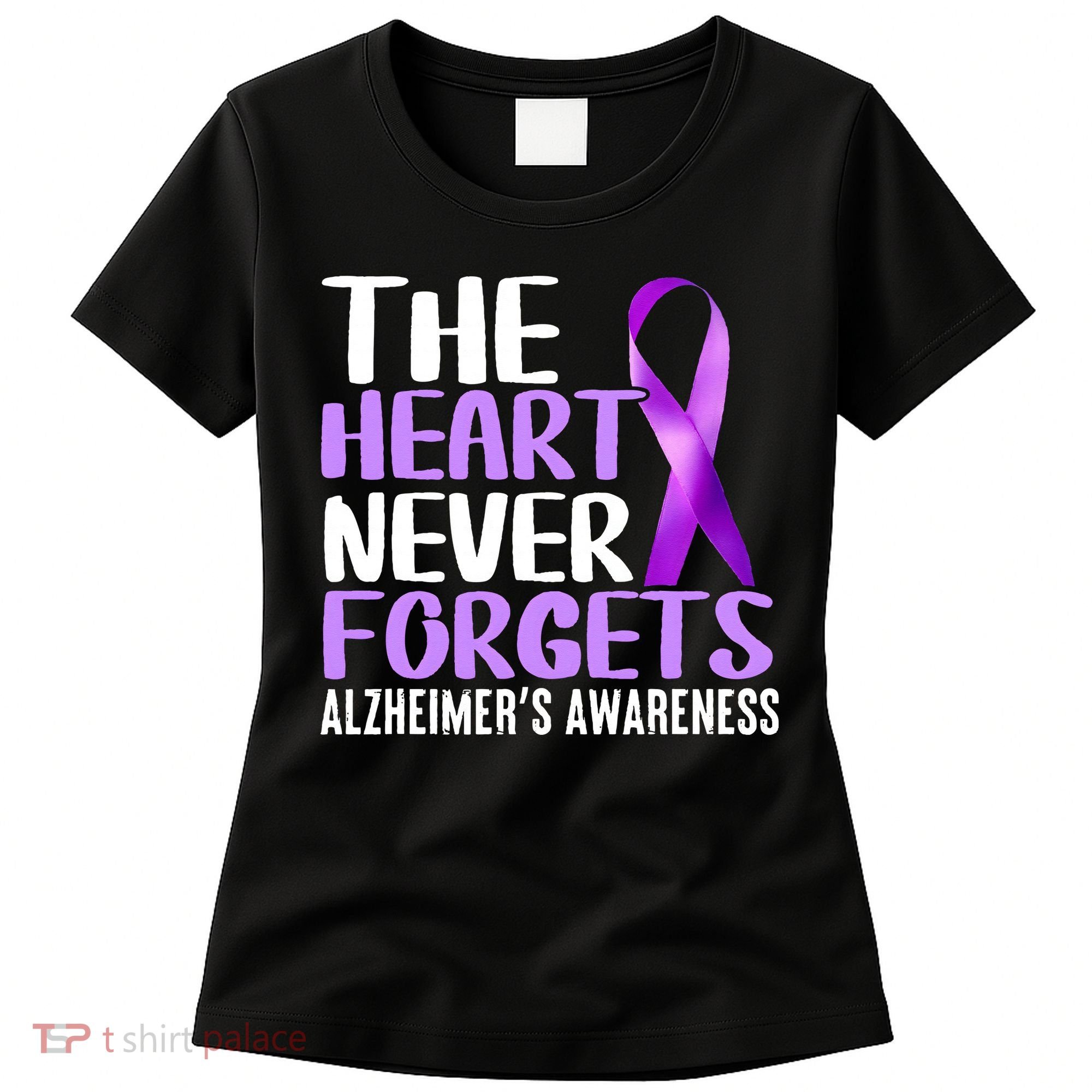 The Heart Never Forgets Alzheimer´s Awareness Women's T-Shirt