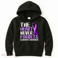 The Heart Never Forgets Alzheimer´s Awareness Kids Hoodie thumb 0