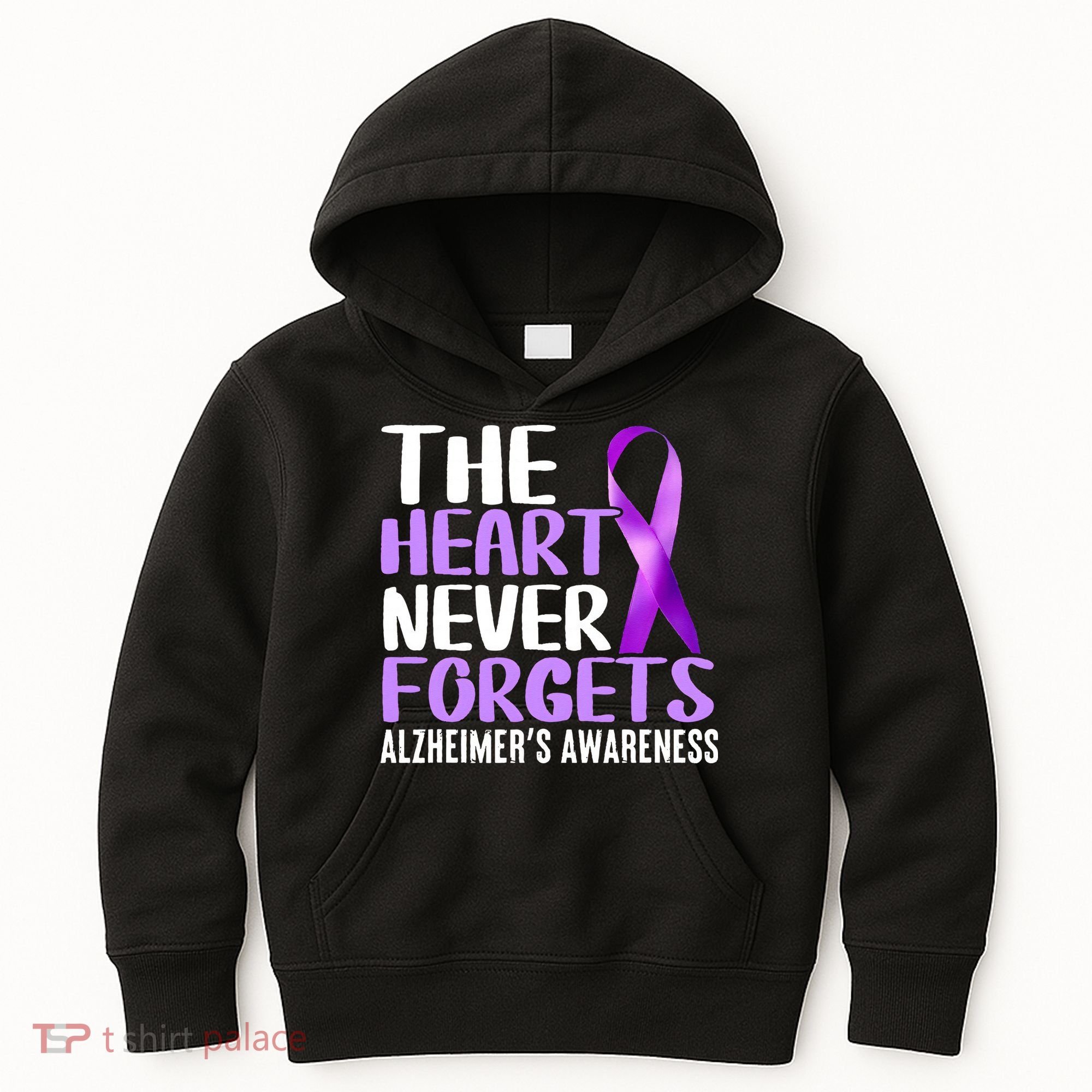 The Heart Never Forgets Alzheimer´s Awareness Kids Hoodie