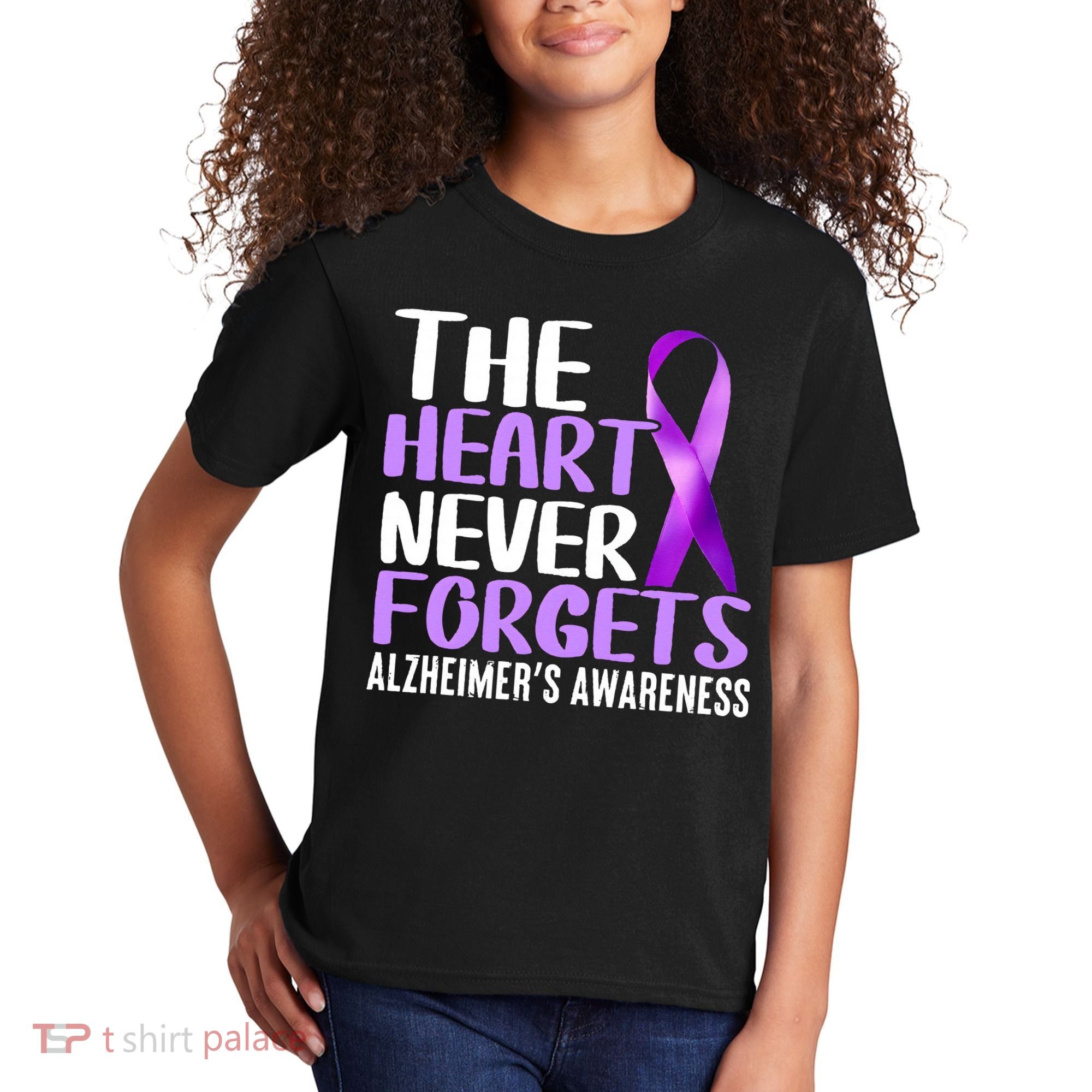 The Heart Never Forgets Alzheimer´s Awareness Kids T-Shirt