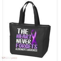 The Heart Never Forgets Alzheimer´s Awareness Tote Bag thumb 3
