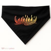 Tribal Hawaiian Outrigger Canoe Hawaiian Tribal USA-Made Doggie Bandana thumb 0