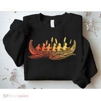 Tribal Hawaiian Outrigger Canoe Hawaiian Tribal Sweatshirt thumb 2