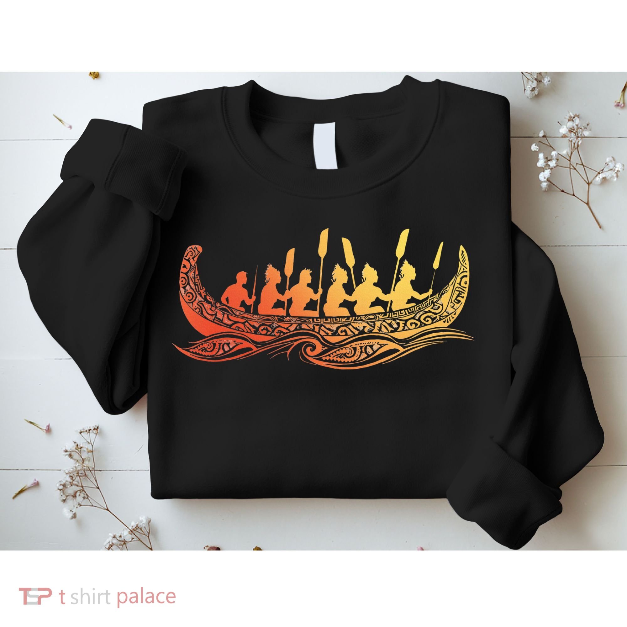 Tribal Hawaiian Outrigger Canoe Hawaiian Tribal Sweatshirt