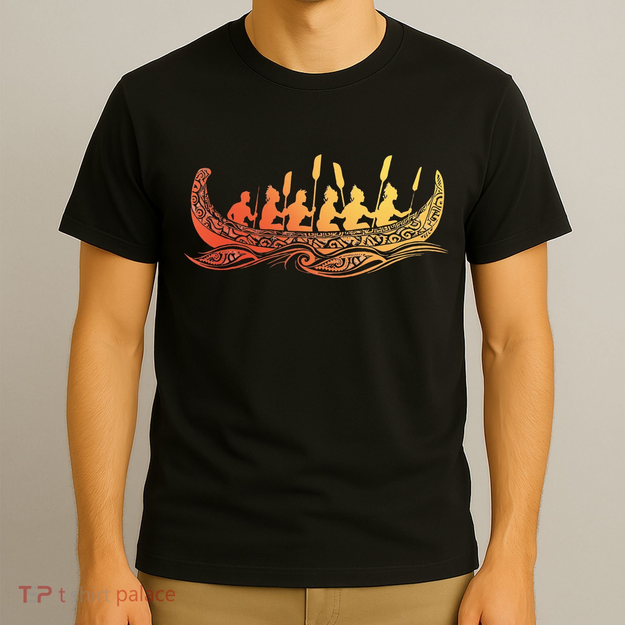 Tribal Hawaiian Outrigger Canoe Hawaiian Tribal T-Shirt
