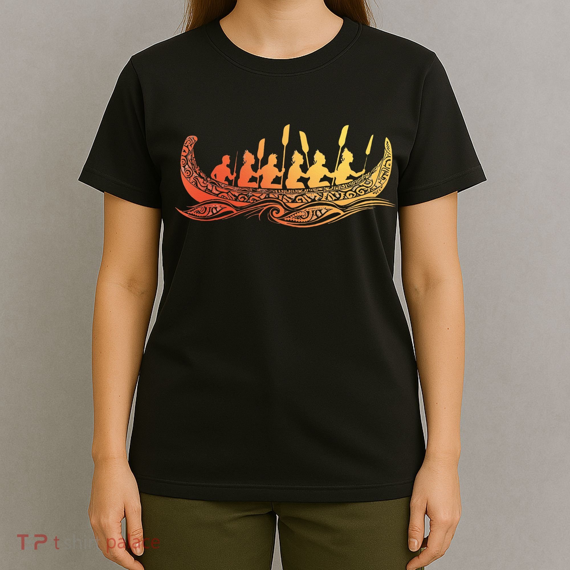 Tribal Hawaiian Outrigger Canoe Hawaiian Tribal T-Shirt