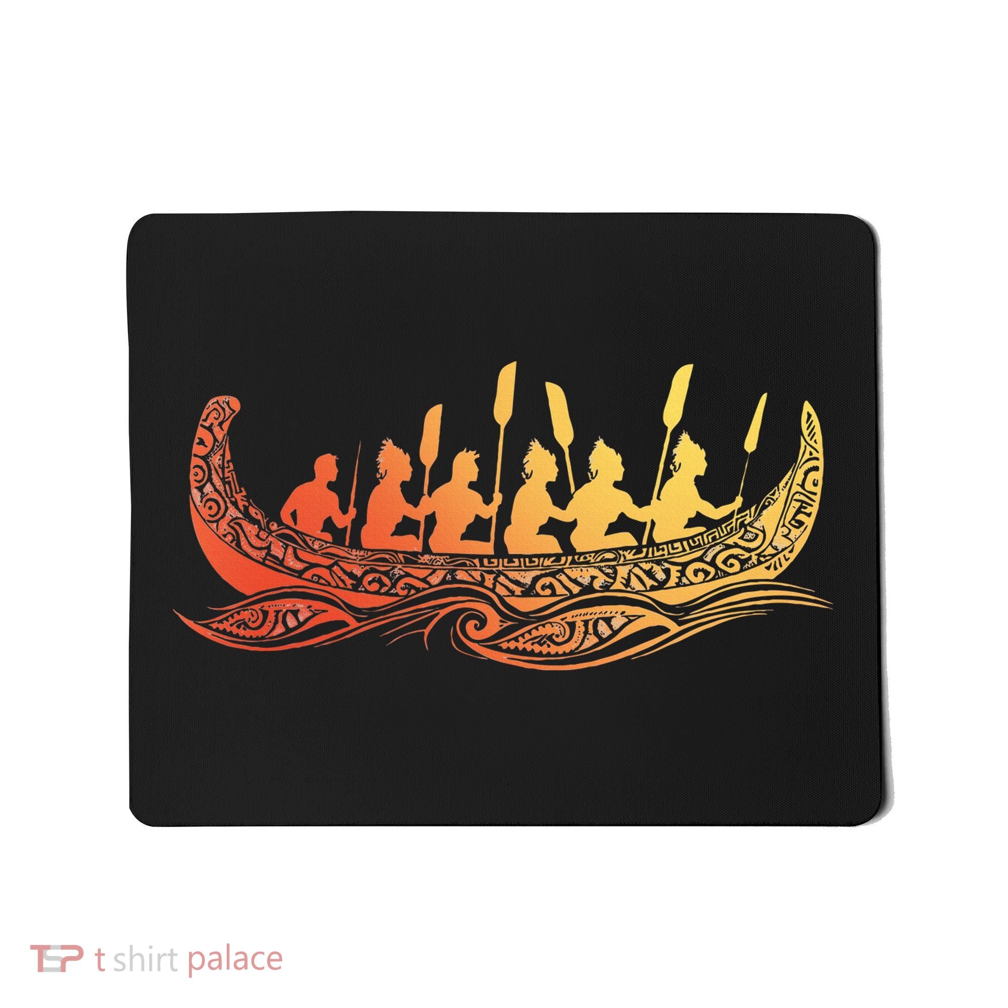 Tribal Hawaiian Outrigger Canoe Hawaiian Tribal Mousepad