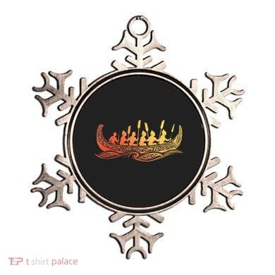 Tribal Hawaiian Outrigger Canoe Hawaiian Tribal Ornament
