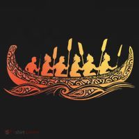 Tribal Hawaiian Outrigger Canoe Hawaiian Tribal Kids Sweatshirt thumb 2