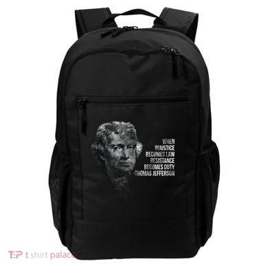 Thomas Jefferson Quote Backpack
