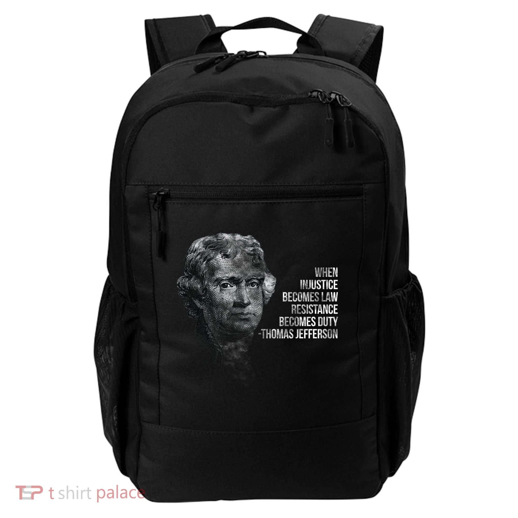 Thomas Jefferson Quote Backpack