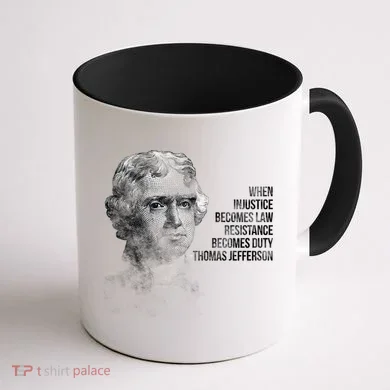 Thomas Jefferson Quote Coffee Mug back