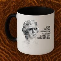 Thomas Jefferson Quote Coffee Mug thumb 2