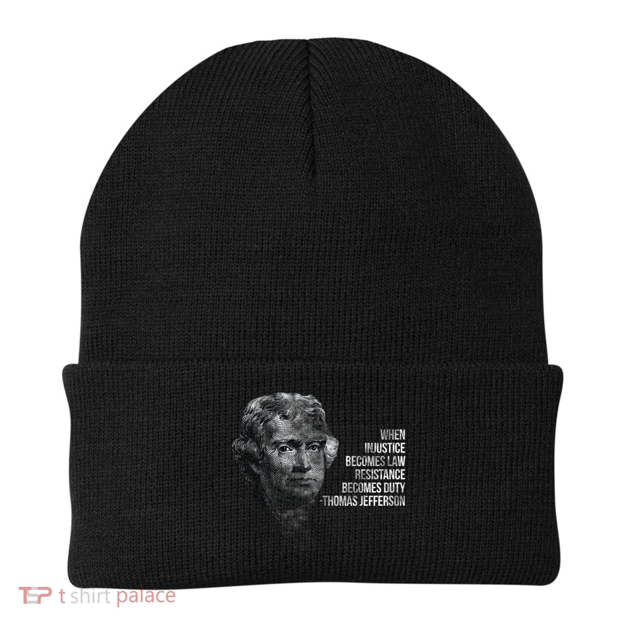 Thomas Jefferson Quote Beanie