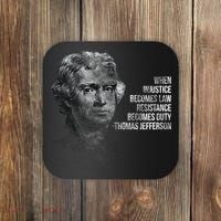 Thomas Jefferson Quote Coaster thumb 0