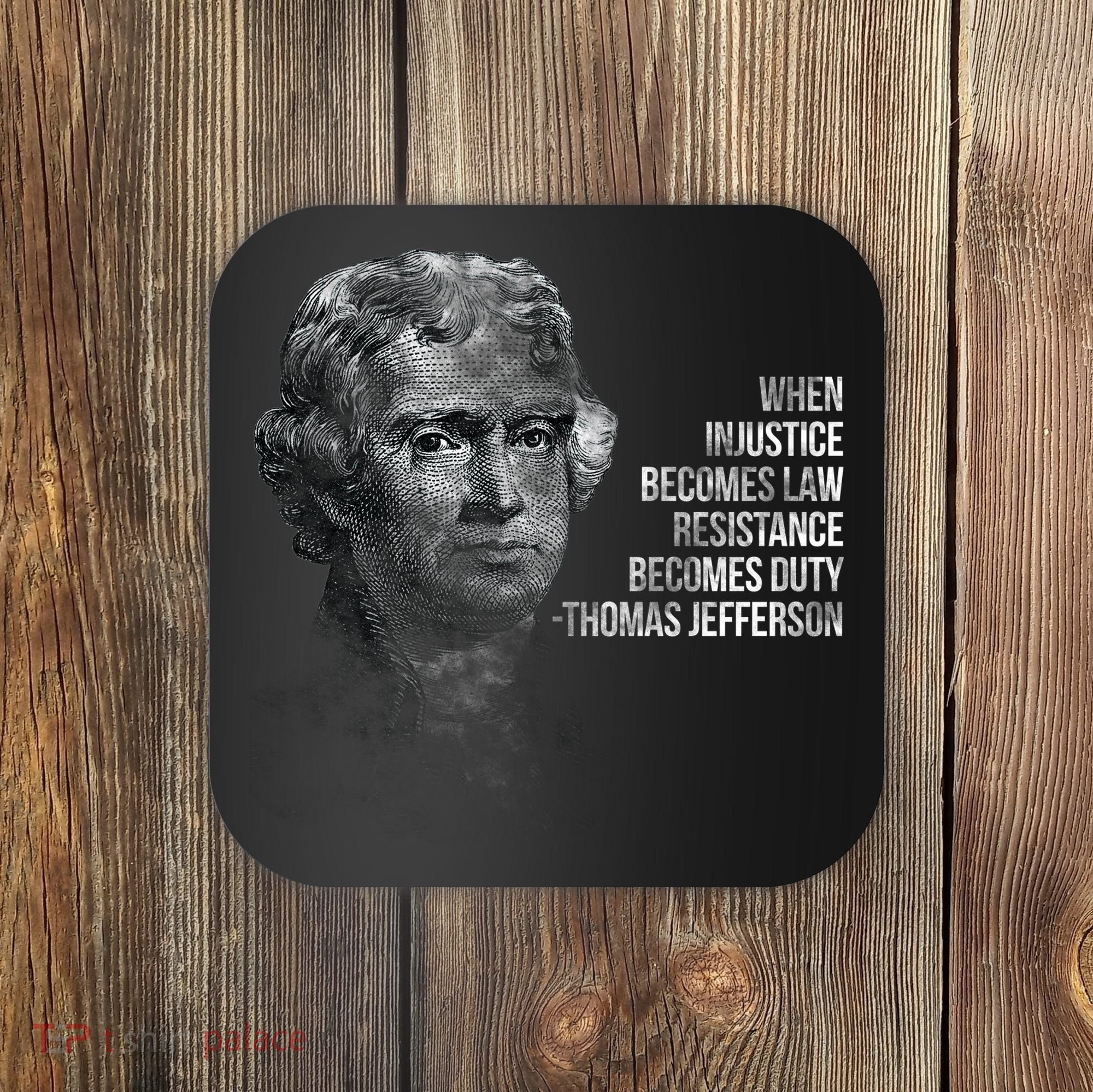 Thomas Jefferson Quote Coaster