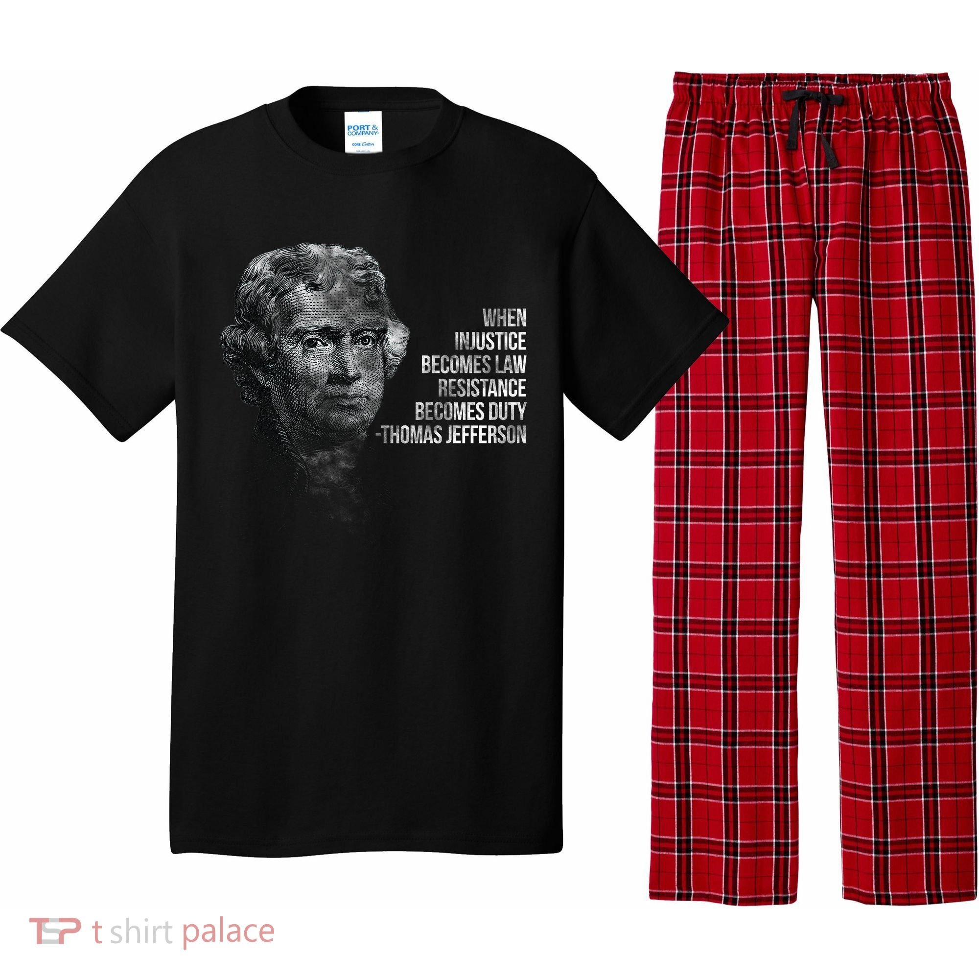 Thomas Jefferson Quote Pajama Set